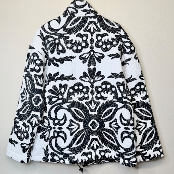 ZARA | NEW Retro Printed Quilted Zip Up Dual Pockets Comfy Oversized Jacket - Picture 3 of 16